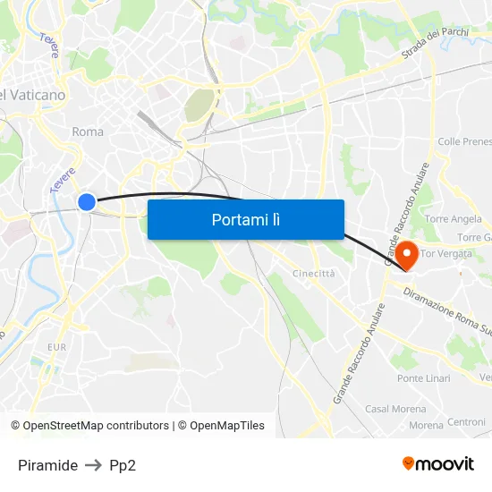Piramide to Pp2 map