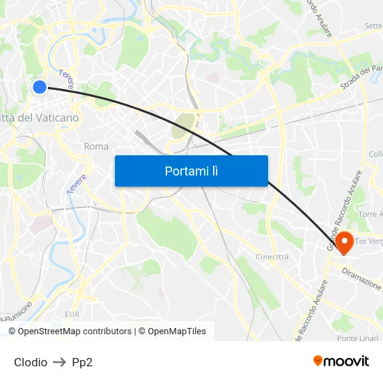 Clodio to Pp2 map