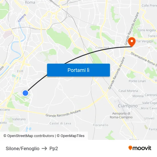 Silone/Fenoglio to Pp2 map
