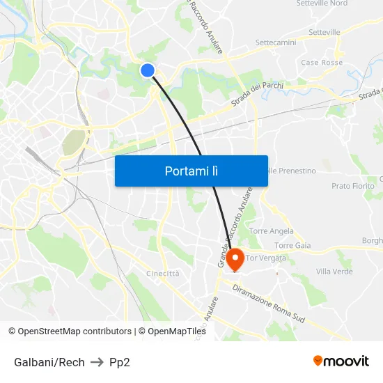 Galbani/Rech to Pp2 map