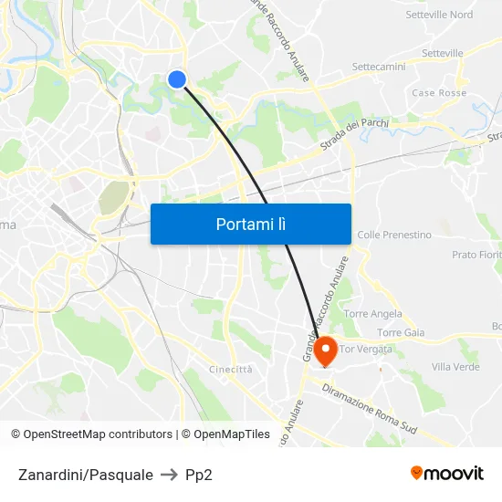 Zanardini/Pasquale to Pp2 map