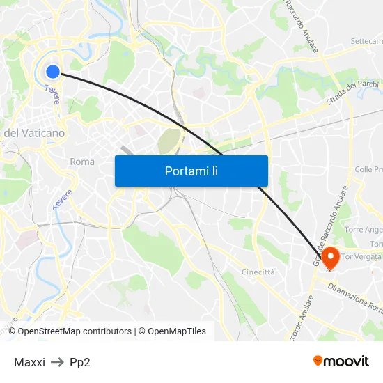 Maxxi to Pp2 map