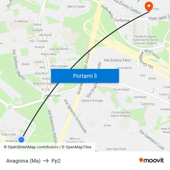 Anagnina (Ma) to Pp2 map