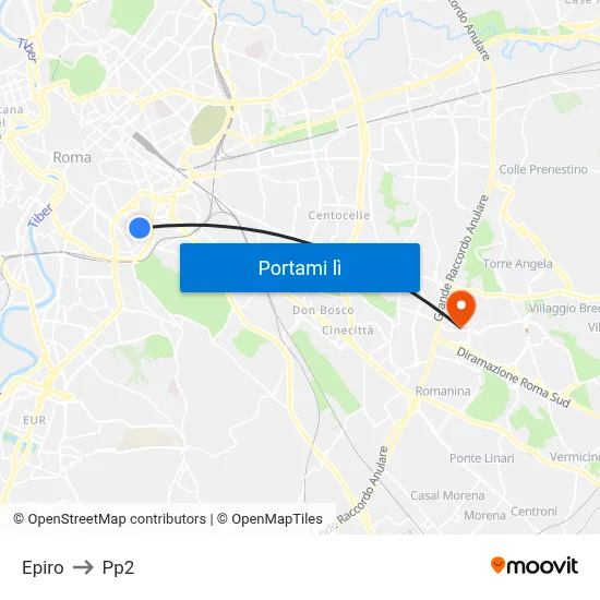 Epiro to Pp2 map