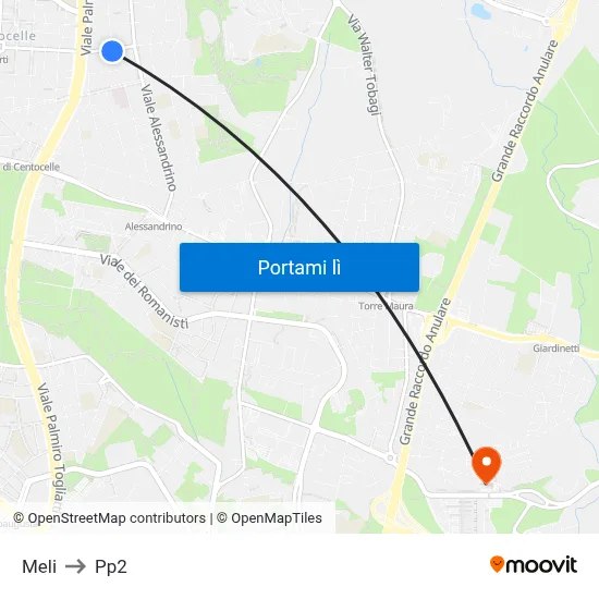 Meli to Pp2 map