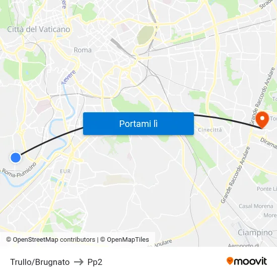 Trullo/Brugnato to Pp2 map