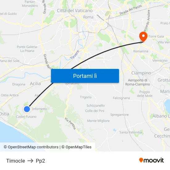 Timocle to Pp2 map