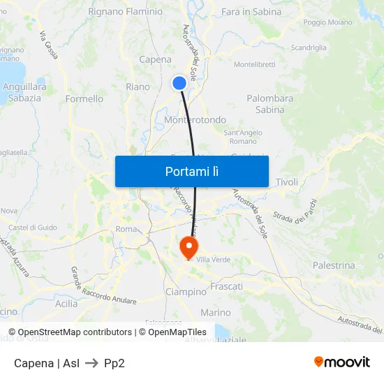 Capena | Asl to Pp2 map