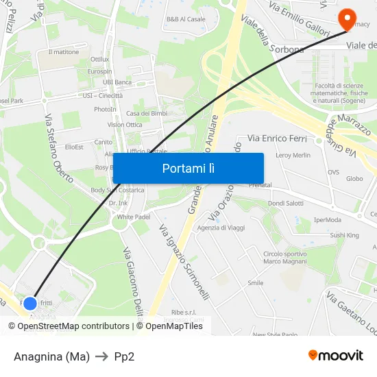 Anagnina (Ma) to Pp2 map