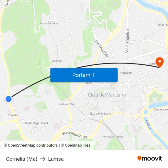 Cornelia (Ma) to Lumsa map