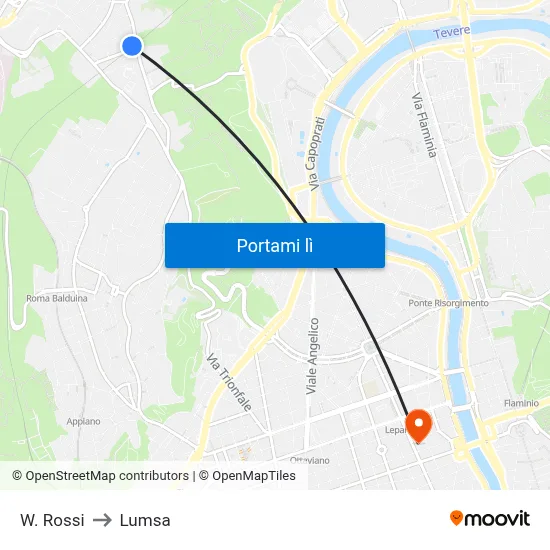 W. Rossi to Lumsa map