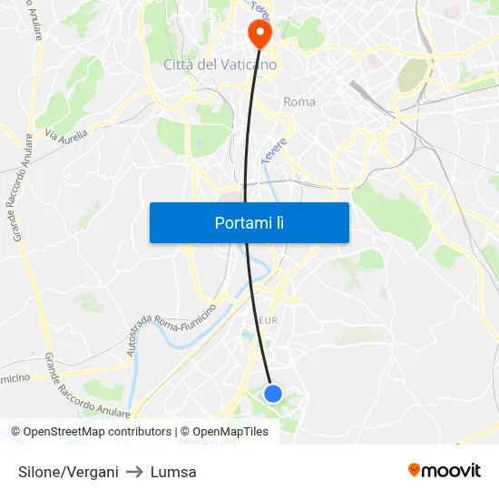 Silone/Vergani to Lumsa map