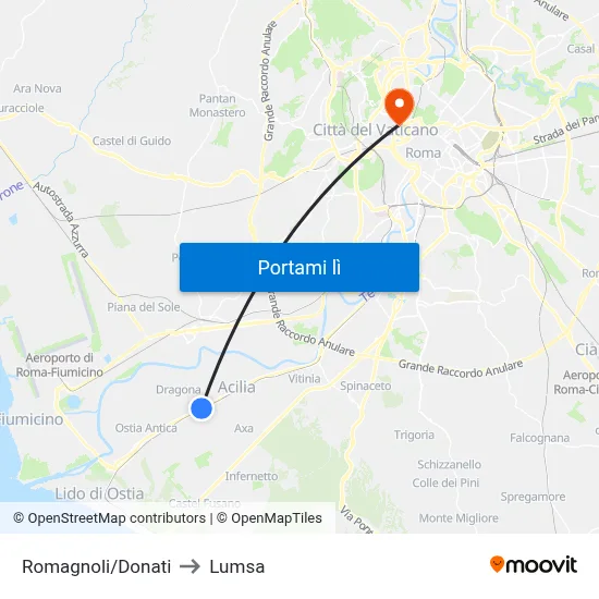 Romagnoli/Donati to Lumsa map