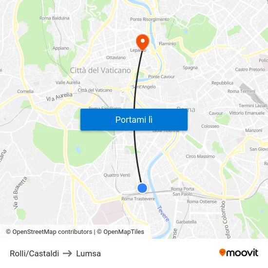 Rolli/Castaldi to Lumsa map