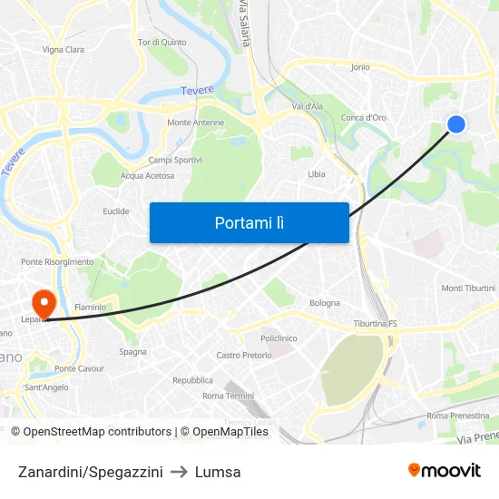 Zanardini/Spegazzini to Lumsa map