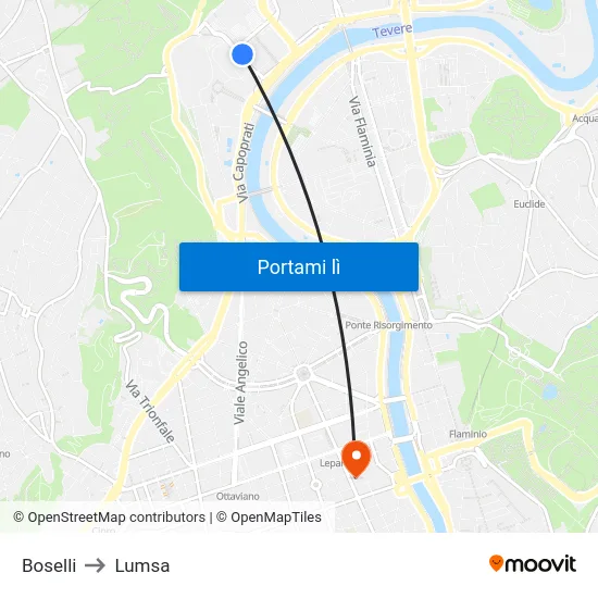 Boselli to Lumsa map