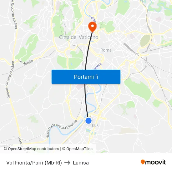 Val Fiorita/Parri (Mb-Rl) to Lumsa map