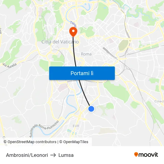 Ambrosini/Leonori to Lumsa map
