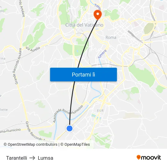 Tarantelli to Lumsa map