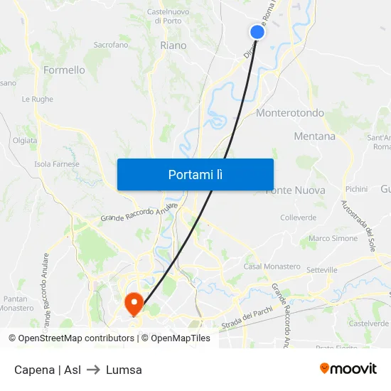 Capena | Asl to Lumsa map