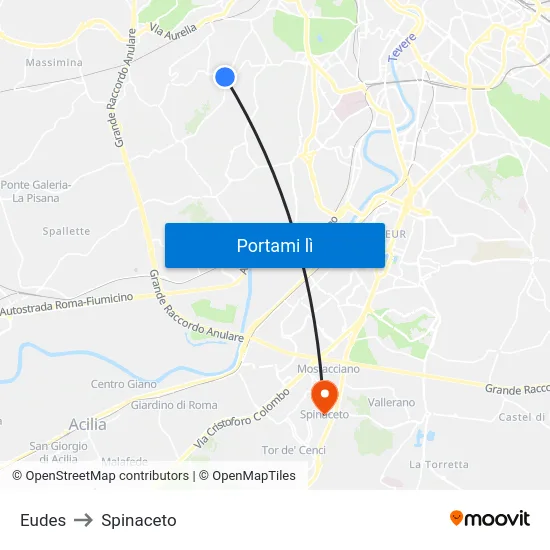 Eudes to Spinaceto map