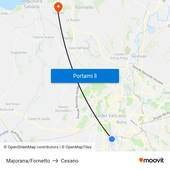 Majorana/Fornetto to Cesano map