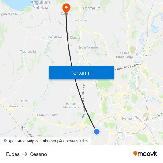 Eudes to Cesano map