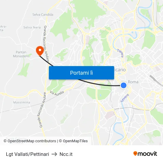 Lgt Vallati/Pettinari to Ncc.it map