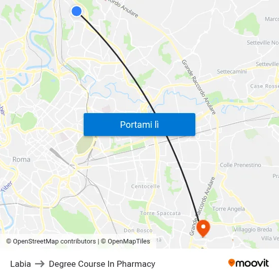 Labia to Degree Course In Pharmacy map
