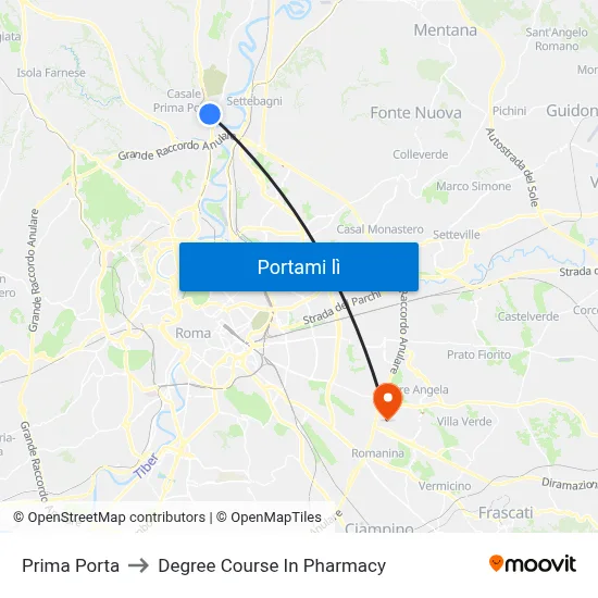 Prima Porta to Degree Course In Pharmacy map