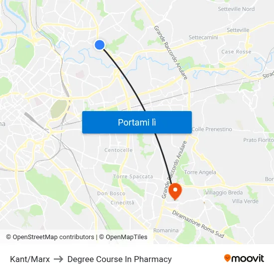 Kant/Marx to Degree Course In Pharmacy map