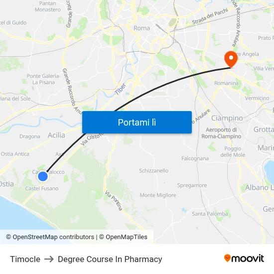 Timocle to Degree Course In Pharmacy map