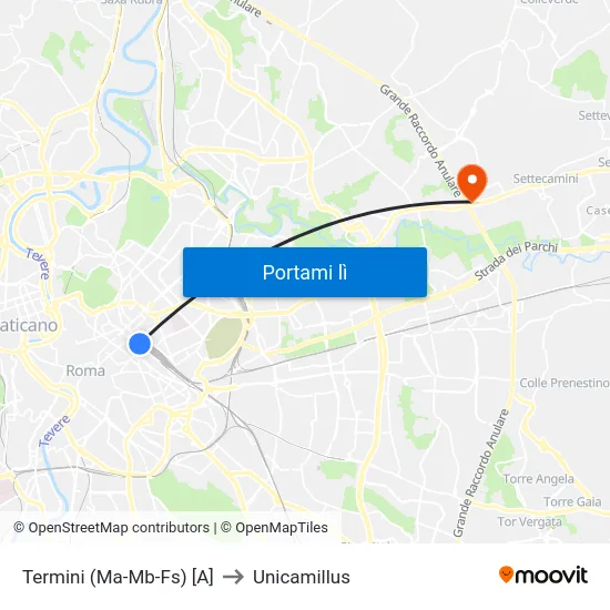 Termini (Ma-Mb-Fs) [A] to Unicamillus map