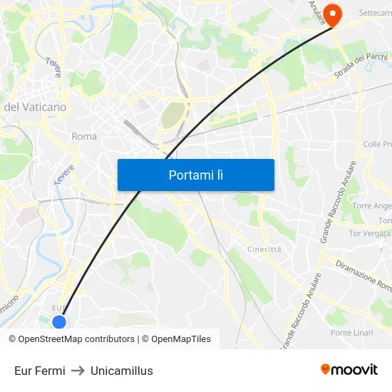 Eur Fermi to Unicamillus map