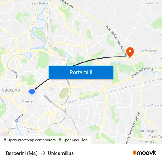 Barberini (Ma) to Unicamillus map