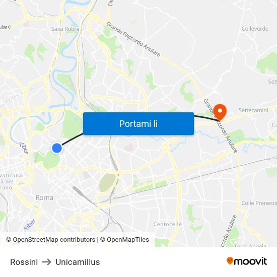 Rossini to Unicamillus map