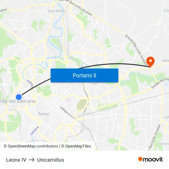 Leone IV to Unicamillus map