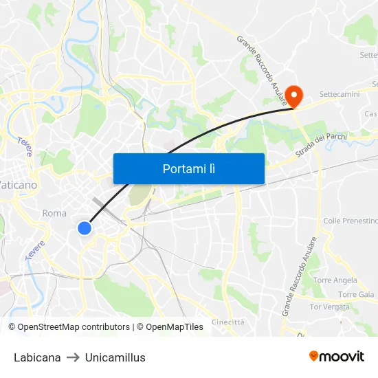 Labicana to Unicamillus map