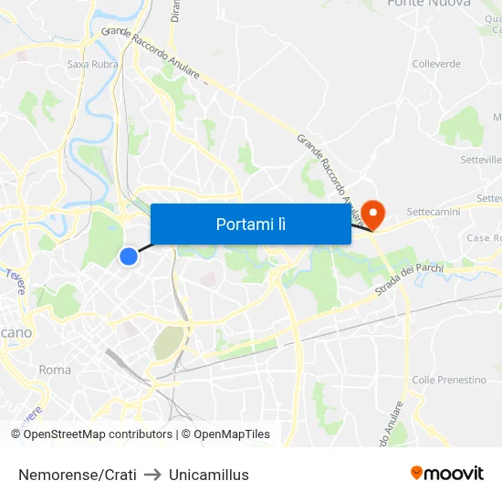 Nemorense/Crati to Unicamillus map