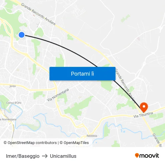 Imer/Baseggio to Unicamillus map