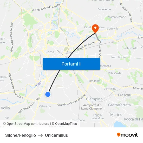 Silone/Fenoglio to Unicamillus map
