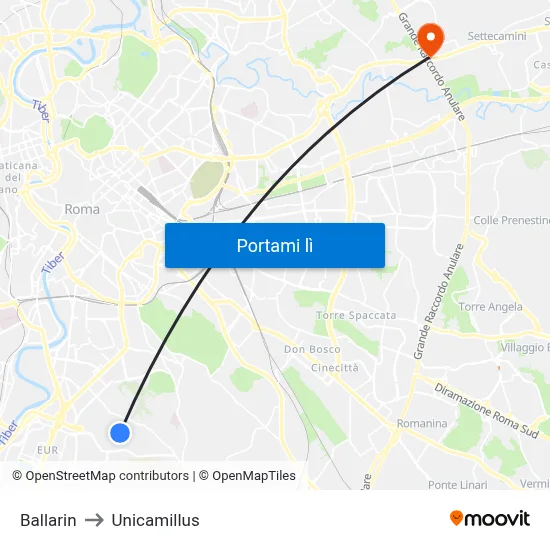 Ballarin to Unicamillus map