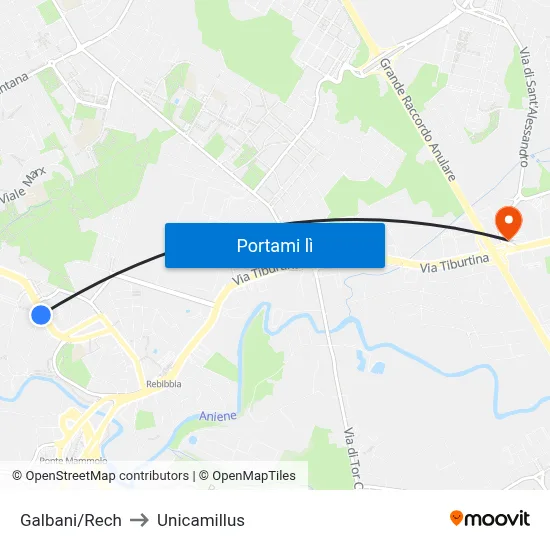 Galbani/Rech to Unicamillus map