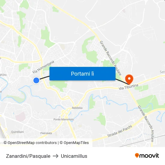 Zanardini/Pasquale to Unicamillus map