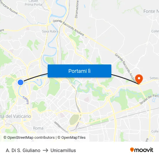 A. Di S. Giuliano to Unicamillus map