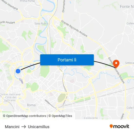 Mancini to Unicamillus map