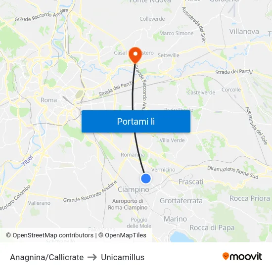 Anagnina/Callicrate to Unicamillus map