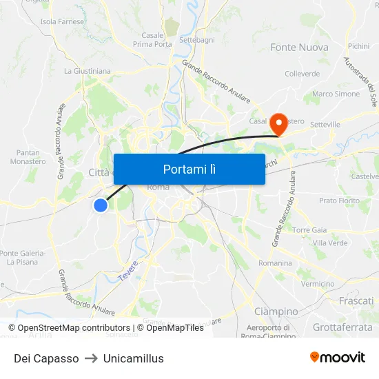 Dei Capasso to Unicamillus map
