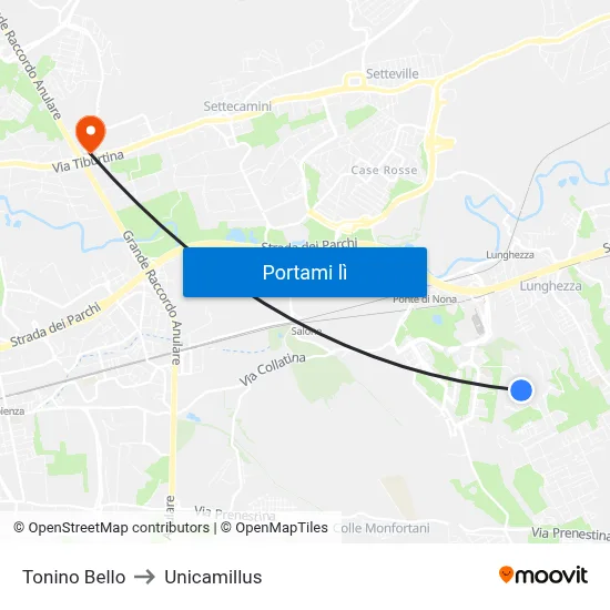 Tonino Bello to Unicamillus map