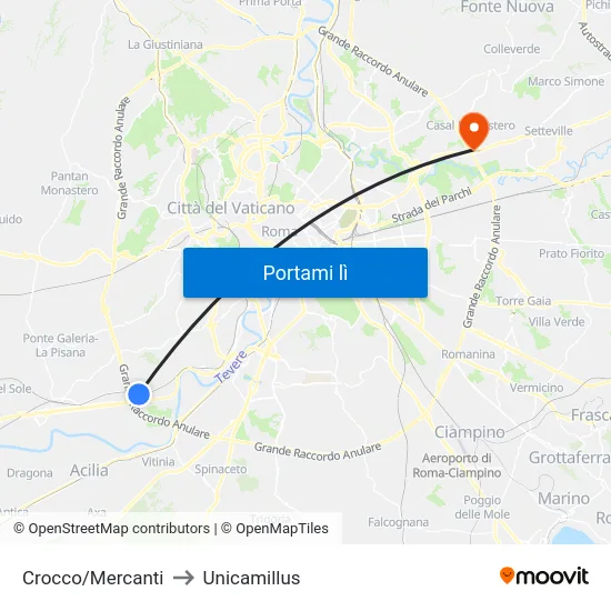 Crocco/Mercanti to Unicamillus map